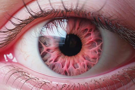 Infectious Rabbit pink eye. Animal pet domestic. Generate Ai