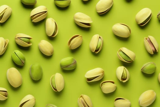 Crunchy Pistachio nuts mockup. White snack. Generate Ai