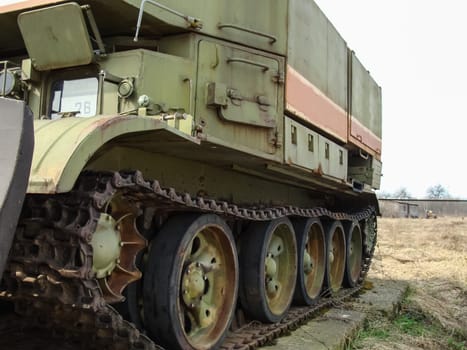 Abandoned vehicles involved in the elimination of the Chernobyl accident.