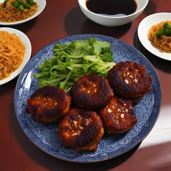 chinese lifestyle with food and persons