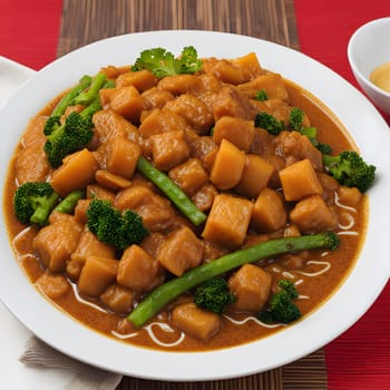 chinese lifestyle with food and persons