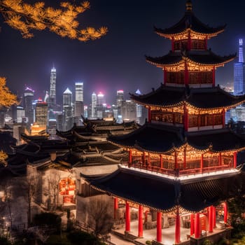 chinese lifestyle with food and persons