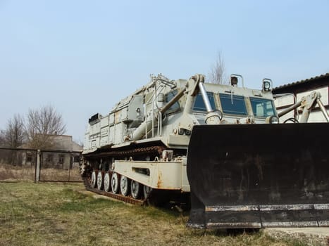 Abandoned vehicles involved in the elimination of the Chernobyl accident.