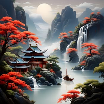 chinese lifestyle with food and persons