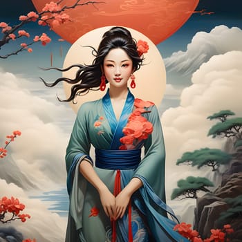 chinese lifestyle with food and persons