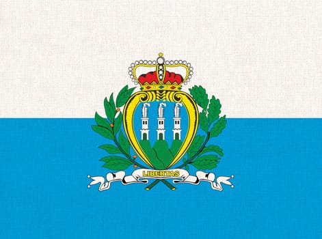 Flag of San Marino. San Marino flag. National San Marino symbol. national flag. European country. European microstates. European country. illustration