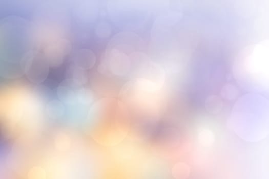 Colorful party background. Abstract pastel blue turquoise pink yellow texture with blurred bokeh lights and soft color circles. Beautiful backdrop for design of invitation for various holidays. Card concept.