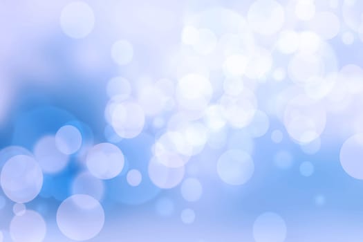 Abstract blurred fresh vivid spring summer light delicate pastel blue turquoise white bokeh background texture with bright circular soft color lights. Card concept. Beautiful backdrop illustration.