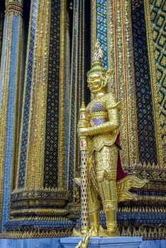 Bangkok, Thailand - August 24, 2018: Temple complexes in Thailand. Buddhist temples in Bangkok