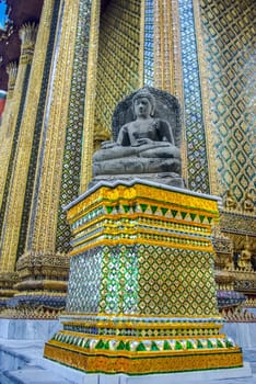 Bangkok, Thailand - August 24, 2018: Temple complexes in Thailand. Buddhist temples in Bangkok