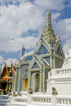 Bangkok, Thailand - August 24, 2018: Temple complexes in Thailand. Buddhist temples in Bangkok