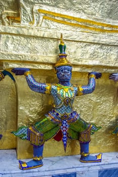 Bangkok, Thailand - August 24, 2018: Temple complexes in Thailand. Buddhist temples in Bangkok