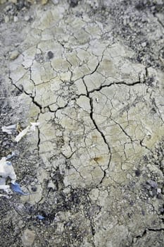 Detail of climate change and environmental destruction