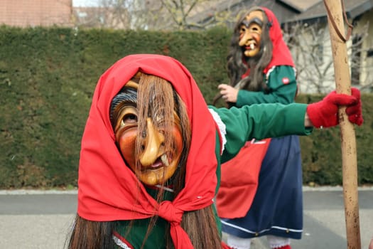 Theme picture - Carnival Carnival  The fools are on the loose at the Alemannic-Swabian Carnival. Like here in Hartheim am Rhein,the jesters parade through the streets,here the Hardemer Bäseridder Hartheim