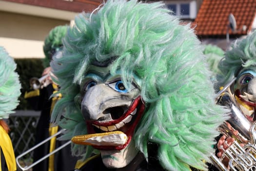 Theme picture - Carnival Carnival  The fools are on the loose at the Alemannic-Swabian Carnival. Like here in Hartheim am Rhein,the jesters parade through the streets,here the Guggemusik Maiskolbefetzer Eschbach