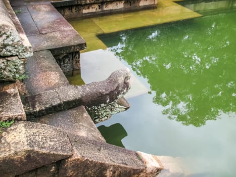 Polonnaruwa, Sri Lanka. The ruins of an ancient temple, traces of an ancient highly developed civilization.