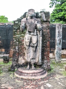 Polonnaruwa, Sri Lanka. The ruins of an ancient temple, traces of an ancient highly developed civilization.