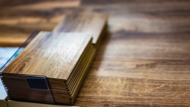 Floor panels put up for sale in a home improvement store