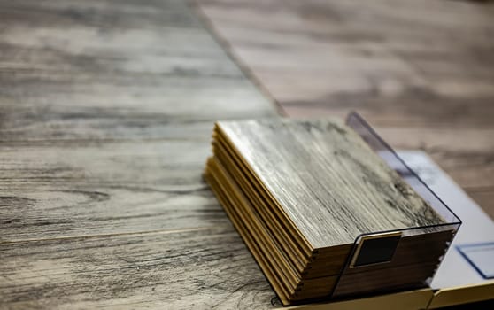 Floor panels put up for sale in a home improvement store