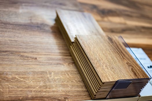 Floor panels put up for sale in a home improvement store