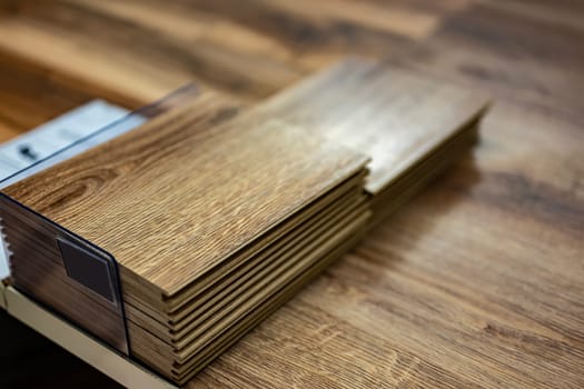 Floor panels put up for sale in a home improvement store