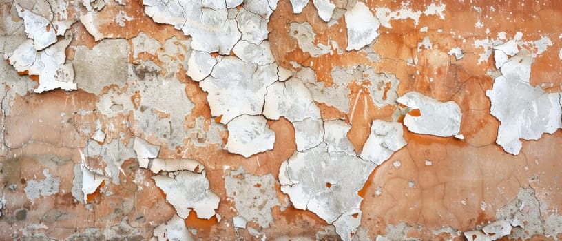Rustic charm emanates from the terra cotta surface, with a network of deep cracks adding character to the warm hues
