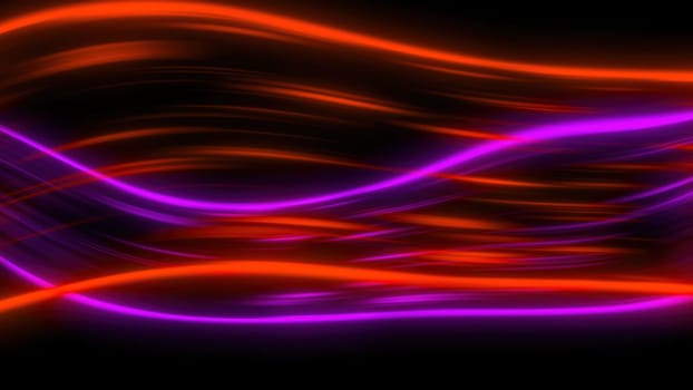 Light trail wave. Computer generated 3d render