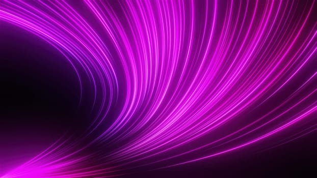 Stream neon lines. Computer generated 3d render