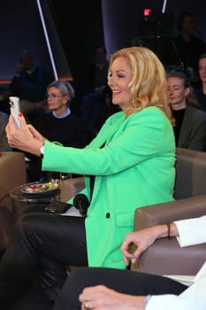 Bettina Tietjen,NDR Talkshow from Studio Lokstedt,Hamburg,16.02.2024