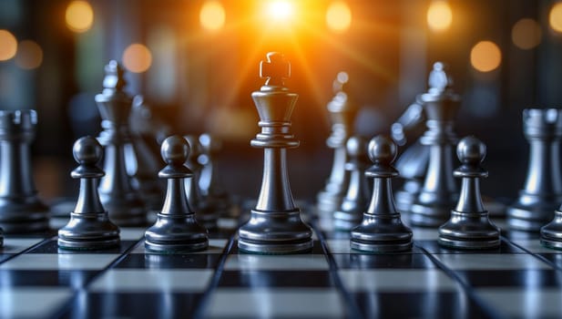 Chess business concept for ideas and competition and strategy ideas concept