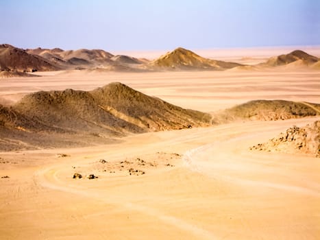 Egyptian desert the beginning of the desert sugar in Egypt