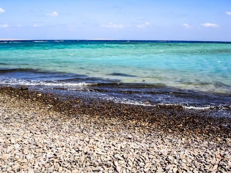 Egyptian beach, the coastline of beaches in Egypt, the resorts of Egypt.