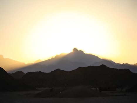 Egyptian desert at sunset. Landscapes of desert egypt Egyptian desert at sunset. Landscapes of desert egypt