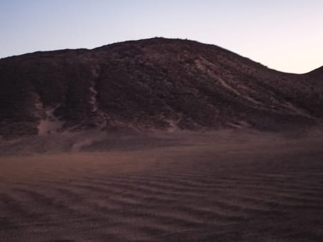 Egyptian desert the beginning of the desert sugar in Egypt