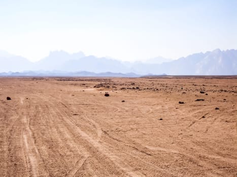 Egyptian desert the beginning of the desert sugar in Egypt