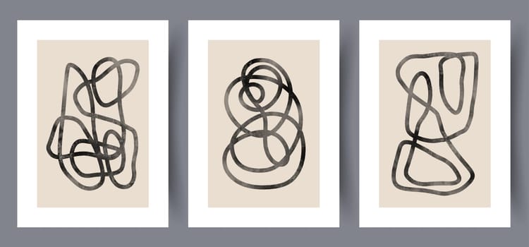 Portrait women elegance body wall art print. Printable minimal abstract women poster. Set, bundle. Wall artwork for interior design. Contemporary decorative background with body.