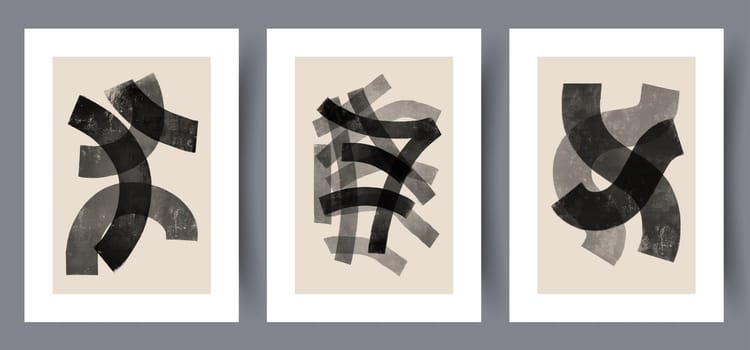 Portrait women elegance body wall art print. Printable minimal abstract women poster. Set, bundle. Wall artwork for interior design. Contemporary decorative background with body.