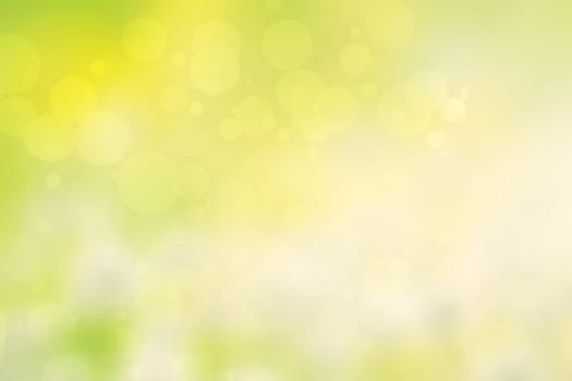 Abstract light golden festive bokeh background with glitter sparkle blurred circles, Christmas lights.