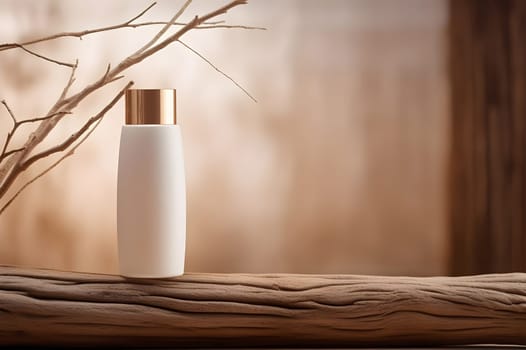 White mockup of cosmetic spa tube, unlabeled lotion container, empty blank bottle of moisturizing cream milk, shampoo. Daily skincare, body care routine. Template, beauty product advertising, package