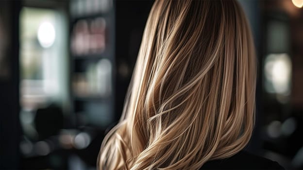 Woman's hair with salon-fresh styling.