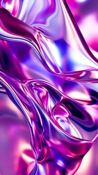 Luminous Fluidity. A close-up of flowing abstract shapes with a vibrant pink and purple hue.Suitable as modern art wallpapers or backgrounds for design projects.