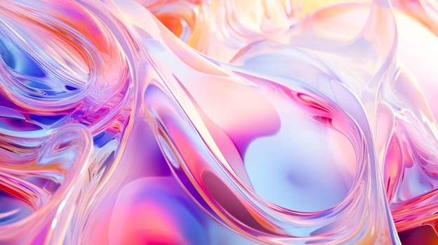 A highly detailed of wavy, reflective metal surfaces with a silky smooth texture.background in contemporary design projects, as abstract reproductions or in advertising of luxury goods.