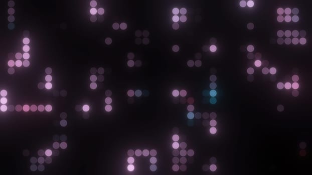 Abstract digital dots. Computer generated 3d render