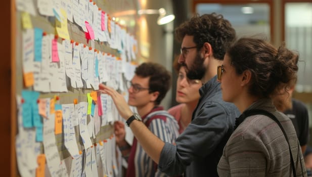 Group of business people discussing business plan in the office