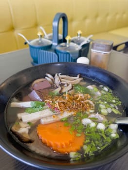Delicious traditional vietnamese noodle soup, stock photo