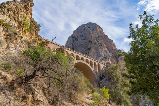 Royal Trail Also Known as El Caminito Del Rey - Mountain Path Along Steep Cliffs in Gorge Chorro, Andalusia, Spain