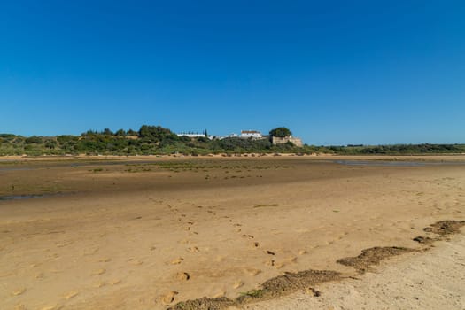 Beautiful beach in Algarve south coast, Cacela Velha, Portugal