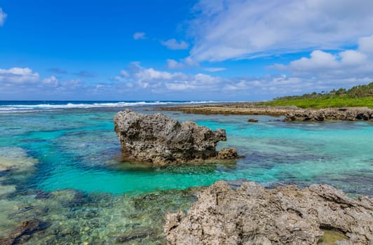 Beach on Efate Island, Vanuatu, near Port Vila - famous beach on the east coast