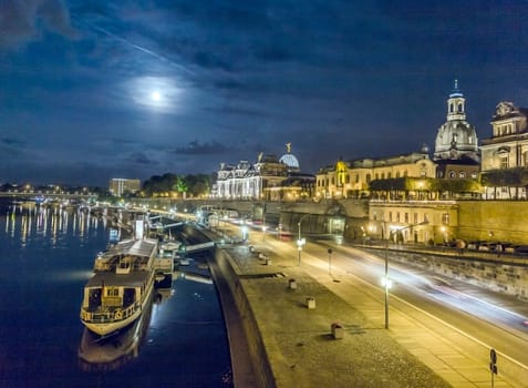 Dresden, Germany - September 15, 2008: Dresden is one of the most beautiful cities in Germany. Dresden first gained its pre-eminence in the year 1485. The town blossomed during the 18th century.