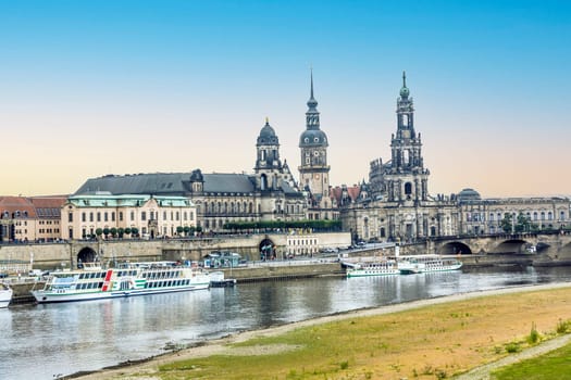 Dresden, Germany - September 15, 2008: Dresden is one of the most beautiful cities in Germany. Dresden first gained its pre-eminence in the year 1485. The town blossomed during the 18th century.